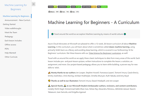 ML for Beginners