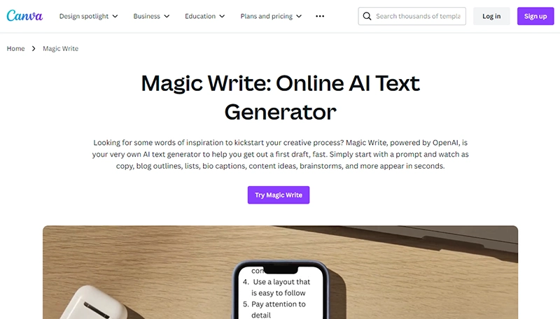 Magic Write