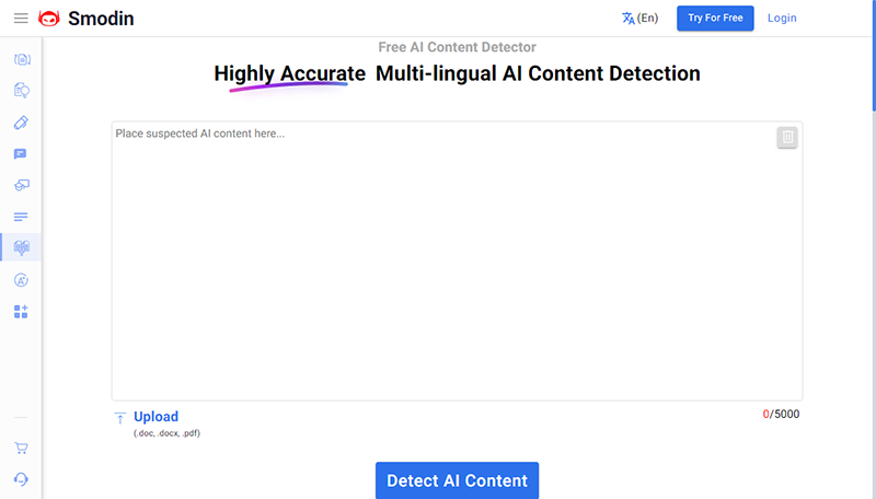 Smodin AI Content Detector